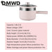 DMWD 1.8/2.5L Household Cooking Pot Electric Rice Cooker Mini Hot Pot Food Steamer Porridge Soup Pot Breakfast Maker Frying Pan - Lacatang Shop