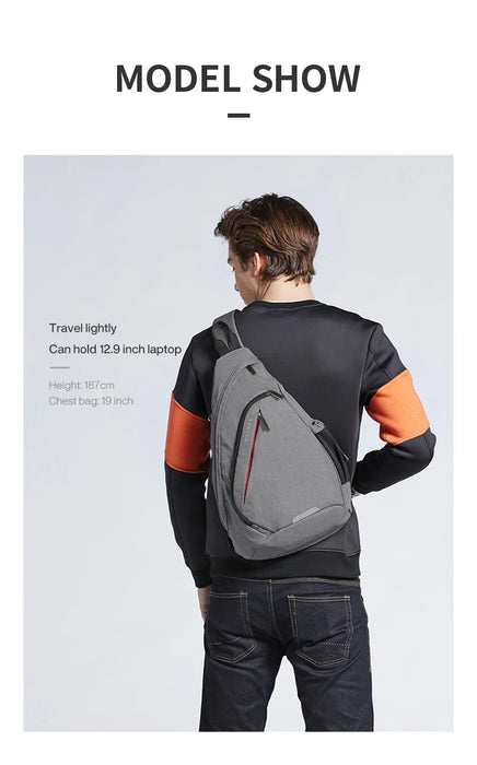 Mixi Men One Shoulder Backpack Women Sling Bag Crossbody USB Boys Cycling Sports Travel Versatile Fashion Student School Mixi Men One Shoulder Backpack for On-the-Go Travel and Fashionable School Style  Lacatang Shop Lacatang Shop 