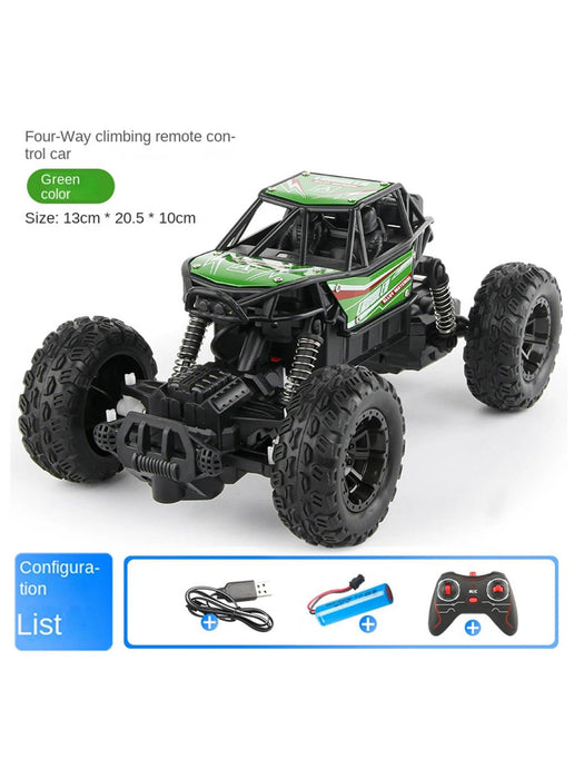 Large remote-controlled off-road vehicle, four-wheel drive, high-speed racing, climbing car, children's boy toy - Lacatang Shop