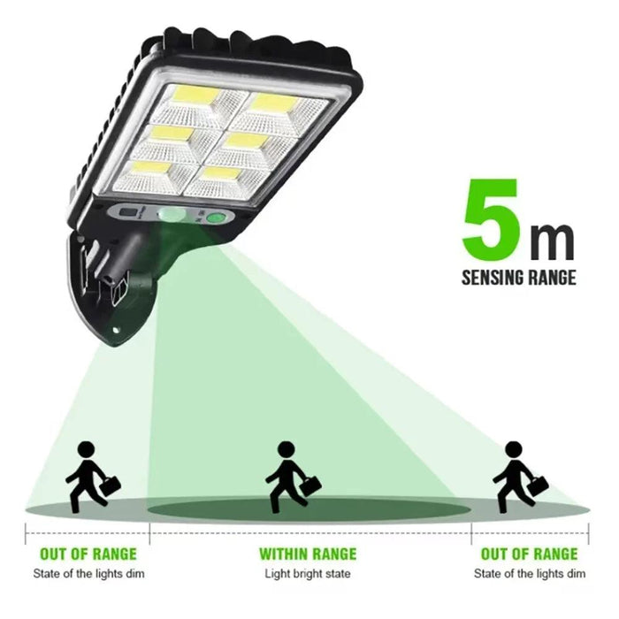 Solar Outdoor LED Wall Light with Human Body Waterproof 3modes - Lacatang Shop