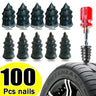 Tire Repair Nail Kit for Cars, Motorcycles, Scooters, and Bikes - Rubber and Metal Puncture Fixing Set