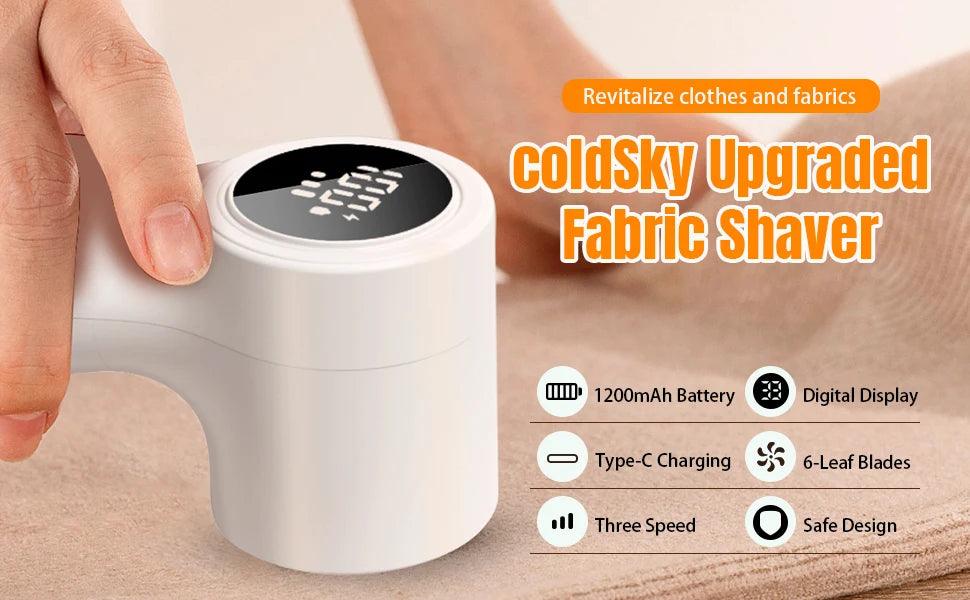 coldSky Lint Remover for Clothes with 2 Replaceable Blades Rechargeable Fabric Shaver 3-Speeds Electric Lint Shaver for Sweater - Lacatang Shop