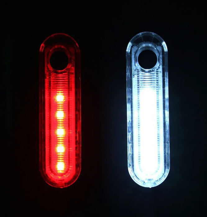 Rechargeable USB Red LED Bicycle Tail Light - Ultra Bright Safety Light for Night Riding with Multiple Modes