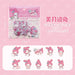 This 100-piece Sanrio Kawaii sticker set from AliExpress, featuring Pochacco, Kuromi, Melody, and Hello Kitty in a pink package with English and Chinese text, is perfect for stationery or gifts. Stickers measure 15x15mm; the packaging is 85x98mm.