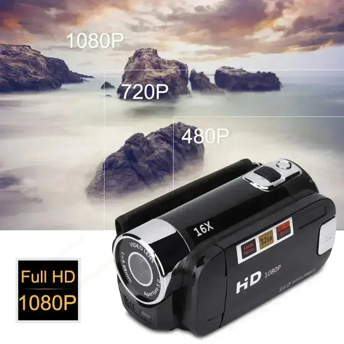 1080P Full HD Digital Camera 270° Rotation 2.7inch Touch Screen DV Video Recorder 16X Digital Zoom CMOS Sensor Digital Camcorder