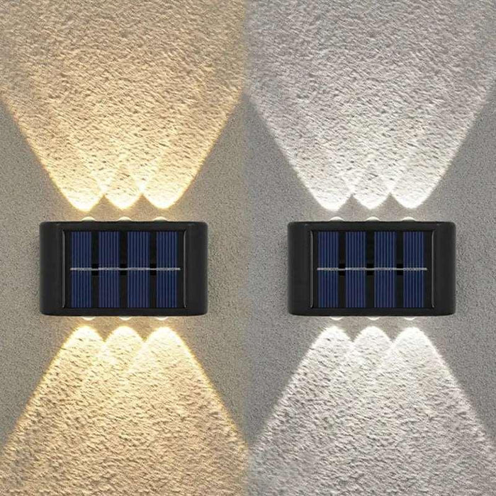 6LED Solar Lights, Outdoor Waterproof Atmosphere Wall Lamp,Up And Down - Lacatang Shop