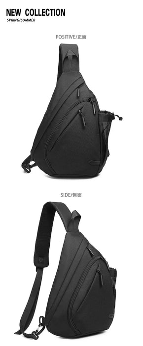 New Men's Waterproof Chest Bag, Young People's Crossbody Bag, Large Capacity Multifunctional Sports and Leisure Travel Bag New Men's Waterproof Chest Bag, Young People's Crossbody Bag, Large   Lacatang Shop Lacatang Shop 