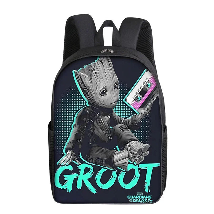 Groot Marvel Cartoon Backpack - Stylish School Bag for Students, Perfect Gift for Kids and Adults