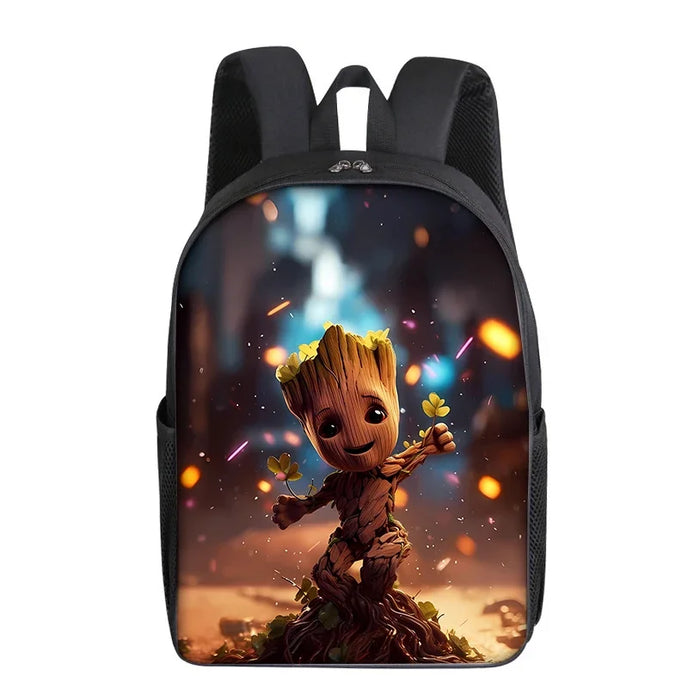 Groot Marvel Superhero Backpack - Adorable Cartoon School Bag for Kids and Adults, Perfect Gift for Students and Fans