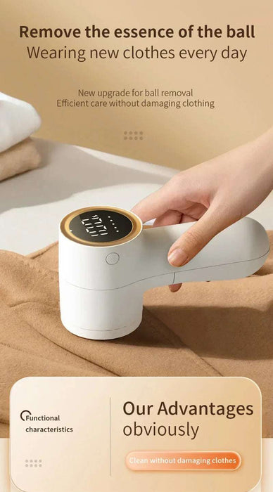 Xiaomi Electric Lint Remover Intelligent Digital Display USB Rechargeable Hairball Trimmer Portable Clothes Shaver 5 Gear Razor Xiaomi Electric Lint Remover with Digital Display & USB Rechargeable  Lacatang Shop Lacatang Shop 