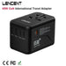 LENCENT 65W/100W GaN International Travel Adapter with 2USB 3 Type C - Lacatang Shop