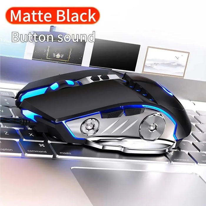 Backlit Wired Keyboard and Mouse Game Keyboard Mouse Earphone Set Of Real Mechanical Key Mouse Set