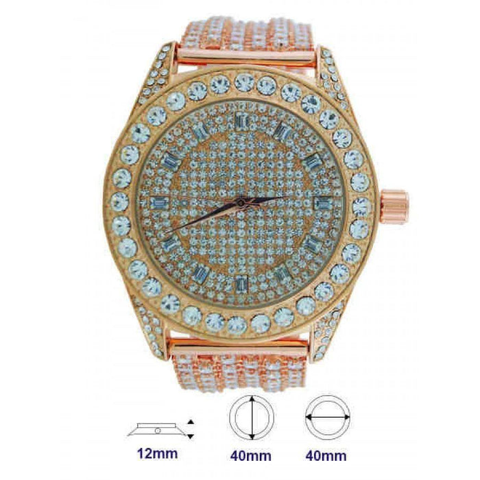 Watch with Crystal Band - Lacatang Shop