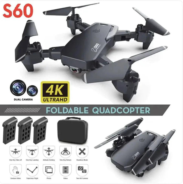 S60 Remote Control Drone 4K High-definition Aerial Photography Professional Quadcopter - Lacatang Shop