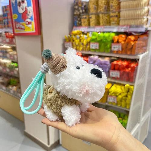 Cute Kawaii Plush Puppy Doll Toys Keychian Cartoon Bag Pendant Charms - Lacatang Shop