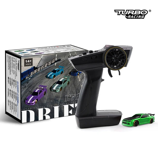 Turbo Racing 1:76 C65 C64 C63 C61 C62 C72 C73 C74 C75 RTR Flat Running Toys on Road RC Drift Car W/ Gyro Radio For Kids Adults Turbo Racing 1:76 C65 C64 C63 C61 C62 C72 C73 C74 C75 RTR Flat Running   Lacatang Shop Lacatang Shop 