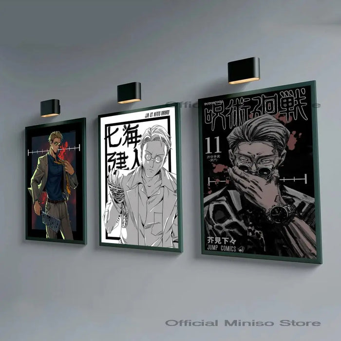 Kento Nanami Jujutsu Kaisen Vintage Movie Poster - Self-Adhesive Waterproof Art Sticker for Coffee House & Bar Wall Decor