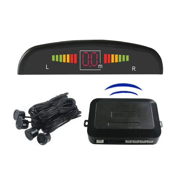 Wireless Car Auto Parktronic LED Parking Sensor with 4 Reverse Backup Radar Monitor Detector System Display