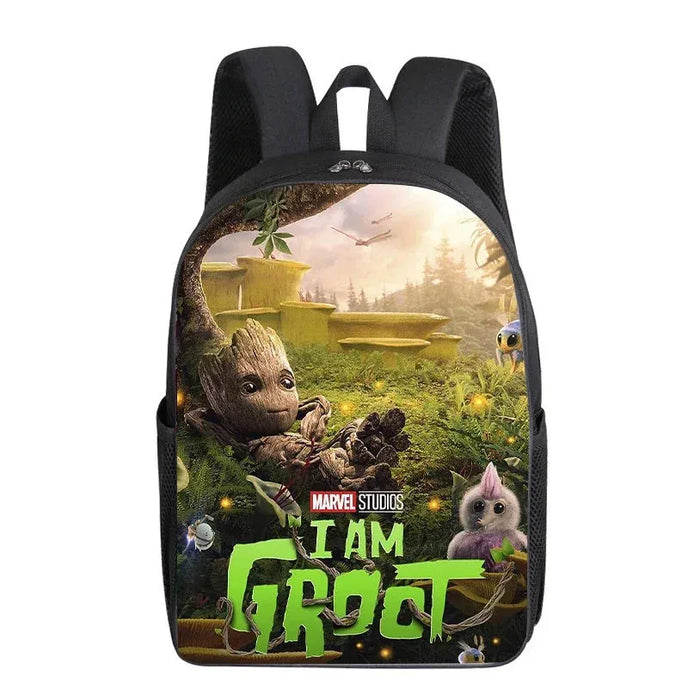 Groot Marvel Superhero Backpack - Adorable Cartoon Design for School and Office, Ideal Gift for Students and Kids - Lacatang Shop