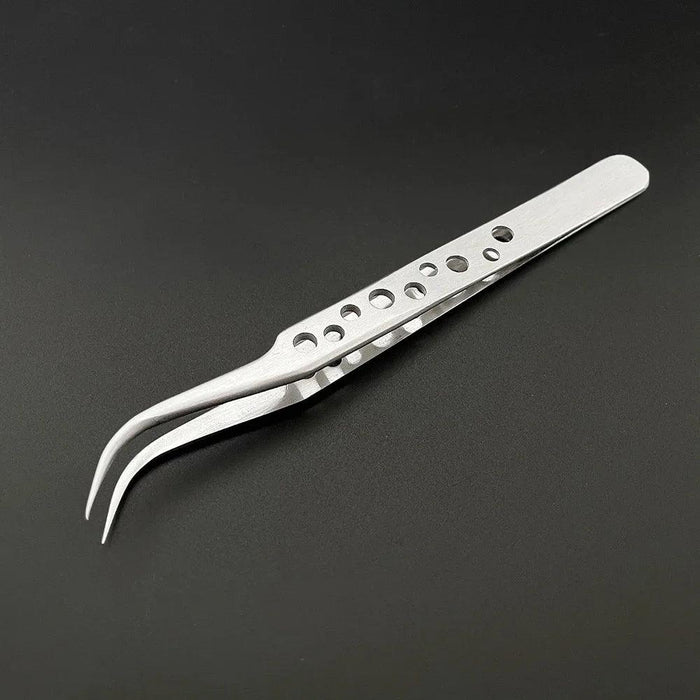 Industrial Tweezers Electronics Anti-static Curved Straight Tip - Lacatang Shop