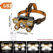 1pcs Rechargeable Headlamp, Portable 5LED Headlight Torch, Portable - Lacatang Shop