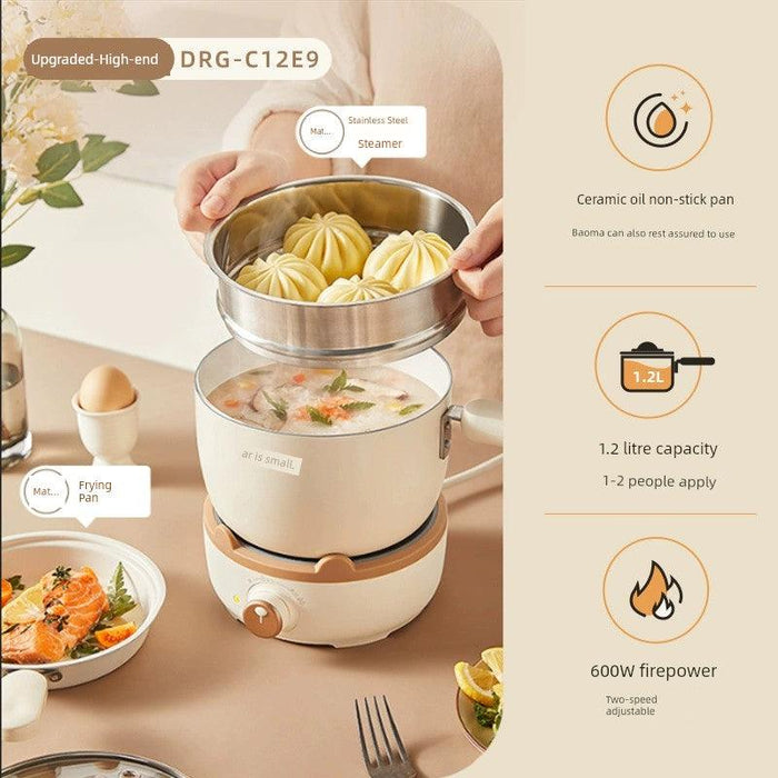 Bear Split Electric Caldron Dormitory Students Pot For Home Multi-Functional Milk Pot Cooking Noodle Pot Small Electric Pot Electric Food Warmer - Lacatang Shop