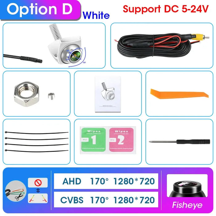 Develuck HD 1080P 170° Fisheye Night Vision Car Rear View Camera - Waterproof AHD CVBS Universal Reverse Lens - Lacatang Shop