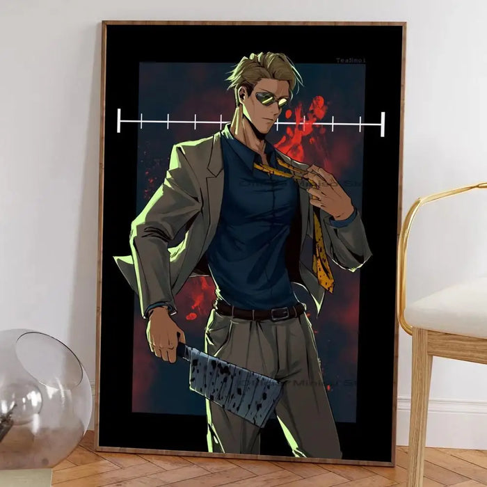 Kento Nanami Jujutsu Kaisen Classic Movie Art Print - Self-Adhesive Waterproof Sticker for Coffee House and Bar Wall Decor