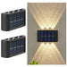 6LED Solar Lights, Outdoor Waterproof Atmosphere Wall Lamp,Up And Down - Lacatang Shop