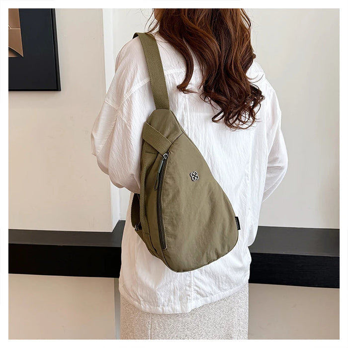 Nylon Zipper 2024 Hot Selling Women's Waist Packs Solid Color Versatile Casual Chest Bag Soft Simple Popular Crossbody Bag Nylon Zipper 2024 Hot Selling Women's Waist Packs Solid Color   Lacatang Shop Lacatang Shop 