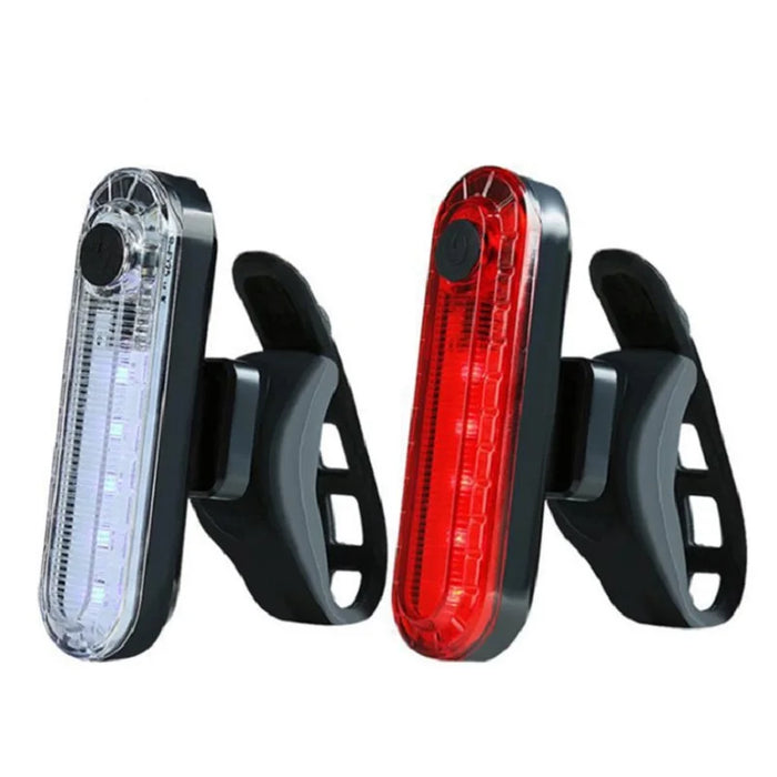 USB Rechargeable Bright Red LED Bicycle Tail Light for Enhanced Night Riding Safety