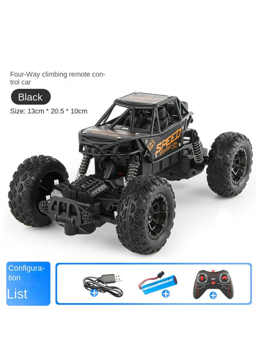 Large remote-controlled off-road vehicle, four-wheel drive, high-speed racing, climbing car, children's boy toy - Lacatang Shop