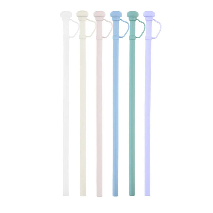 Eco-Friendly Silicone Straw with Dust Cap for Tumblers