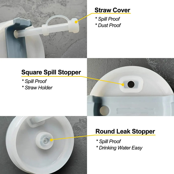 Silicone Spill Proof Stopper Set For Cup 1.0 2.0 40oz/ 30oz Tumbler Accessories Straw Cap Spill Stopper Leak Stopper