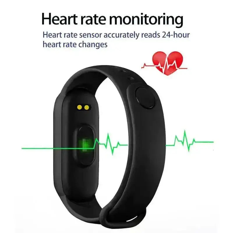 M6 Smart Watch Men Women Fitness Smart Bracelet Sports Band Heart Rate Sleep

M6 Smart Fitness Watch - Track Heart Rate & Sleep with this Innovative Smart Bracelet for Men and Women Other AliExpress Lacatang Shop 