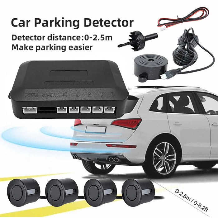 Sound Alarm Indicator 12V Reverse Backup Radar Sound Alert Car Reverse Backup Rear Radar System Sound Alarm Safety Kit