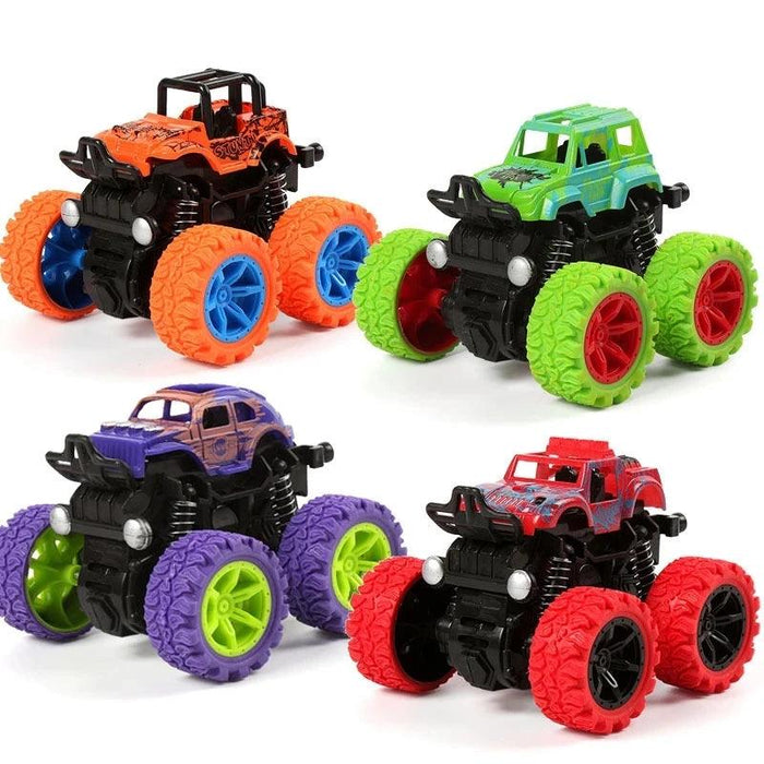 Toys Car Four-wheel Drive Off-road Vehicle Stunt Dump Cars Double-Side Inertia Car Boy Toy Car Pull Back Kids Toy Gift - Lacatang Shop