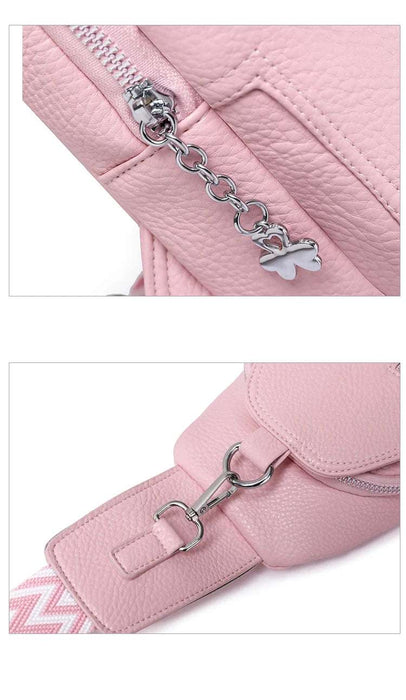 Women's Chest Bags Pure ColorPU leather Female Crossbody Bags Fashion Sports Shoulder Bag Casual Female Sling Waist Chest Pack Stylish Women's PU Leather Chest Bag - Sports Crossbody Sling Pack  AliExpress Lacatang Shop 