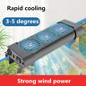 Aquarium Cooling Fan System for Fish Tanks - Water Temperature Control with 2/3/4/5 Fan Set for Marine and Pond Use