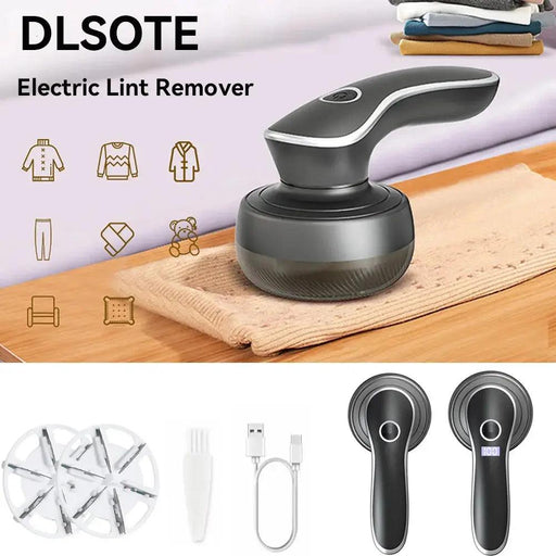 Electric Digital Display Lint Remover Rechargeable Pellet Fabric Shaver For Clothing Clothes Fluff Hair Balls Portable Remover - Lacatang Shop