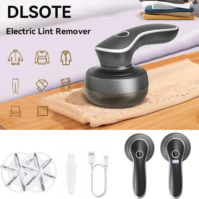 Electric Digital Display Lint Remover Rechargeable Pellet Fabric Shaver For Clothing Clothes Fluff Hair Balls Portable Remover - Lacatang Shop