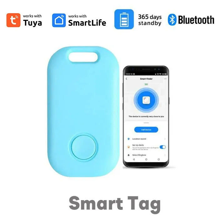 Tuya Mini GPS Tracker Wireless Louder Ring Product WIFI Location Tracker Anti Lost Alarm Smart Keychain 2-way Search Key Finder