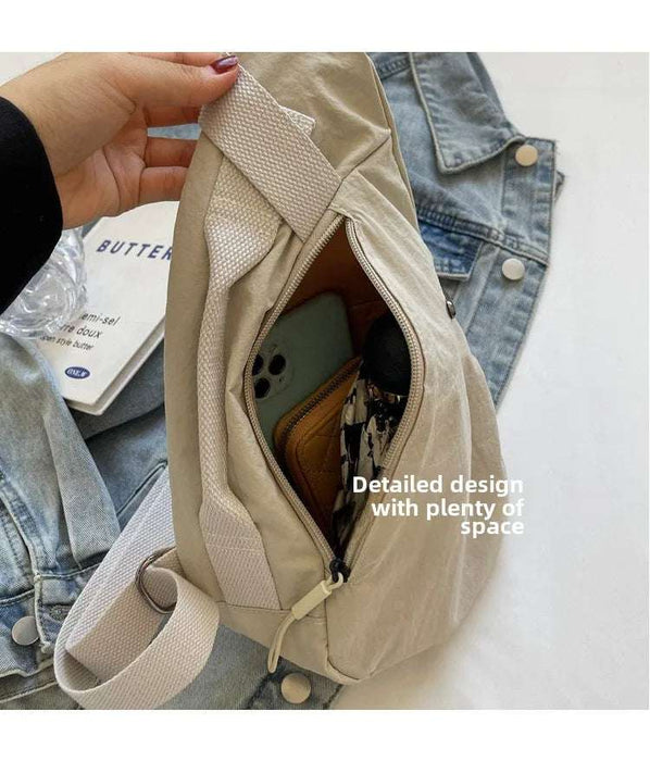 2024 New Fashion Trend Crossbody Chest Bag Simple Lightweight Versatile Handbag Outdoor Sports Style Mobile Phone Small Bag 2024 New Fashion Trend Crossbody Chest Bag Simple Lightweight   Lacatang Shop Lacatang Shop 