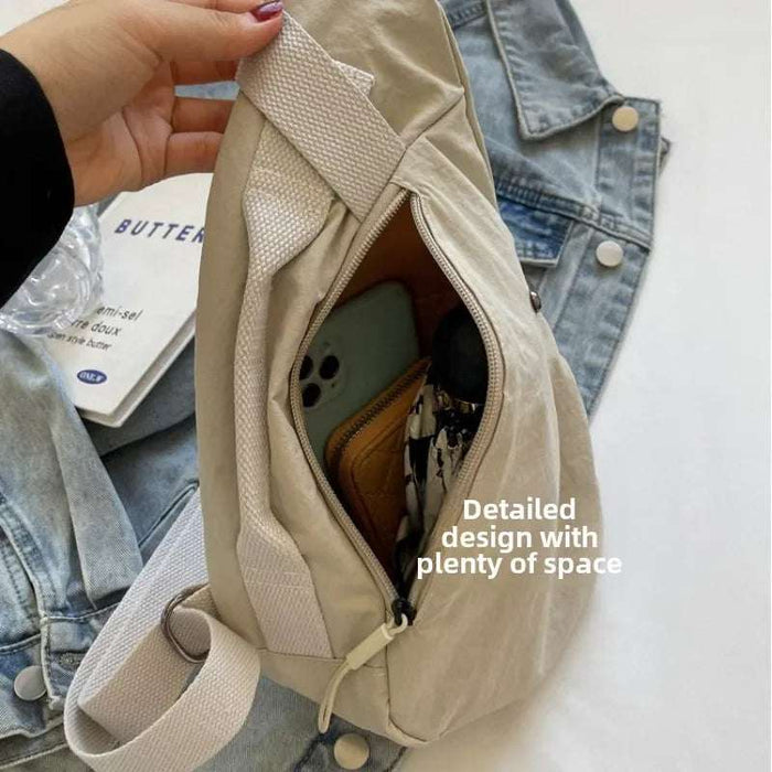 2024 New Fashion Trend Crossbody Chest Bag Simple Lightweight Versatile Handbag Outdoor Sports Style Mobile Phone Small Bag 2024 New Fashion Trend Crossbody Chest Bag Simple Lightweight   Lacatang Shop Lacatang Shop 