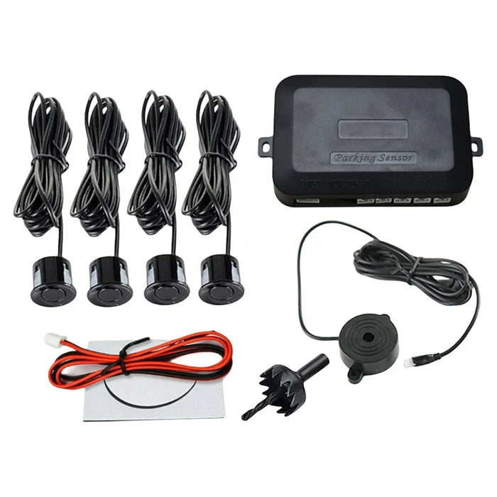 Sound Alarm Indicator 12V Reverse Backup Radar Sound Alert Car Reverse Backup Rear Radar System Sound Alarm Safety Kit