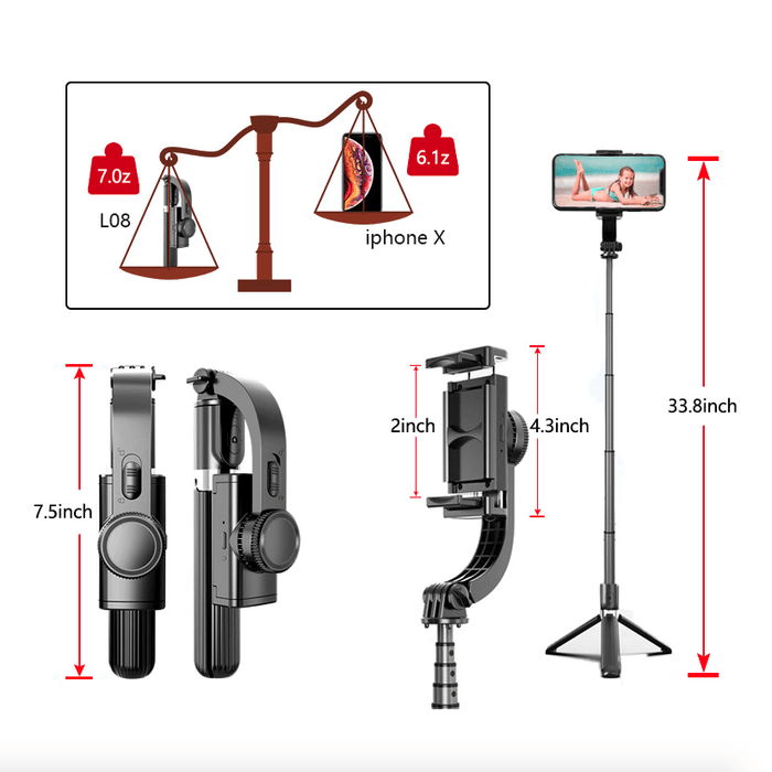 Ninja Mobile Selfie Stick Tripod Stabilizer - Lacatang Shop