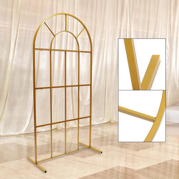 Gold Wedding Stand Arch Backdrop Iron Wedding Event Party Props DIY Decoration - Lacatang Shop