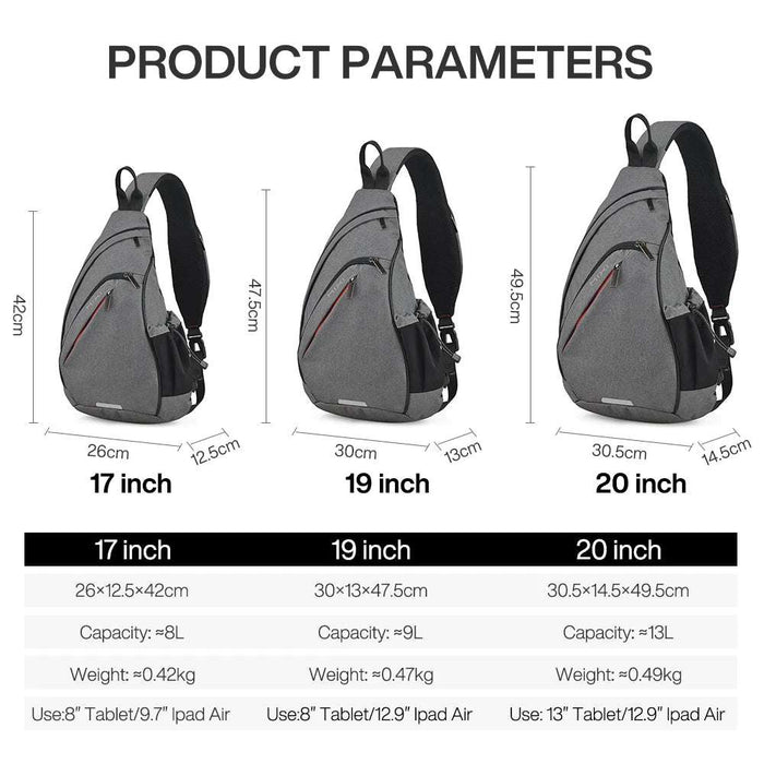 Mixi Men One Shoulder Backpack Women Sling Bag Crossbody USB Boys Cycling Sports Travel Versatile Fashion Student School Mixi Men One Shoulder Backpack for On-the-Go Travel and Fashionable School Style  Lacatang Shop Lacatang Shop 