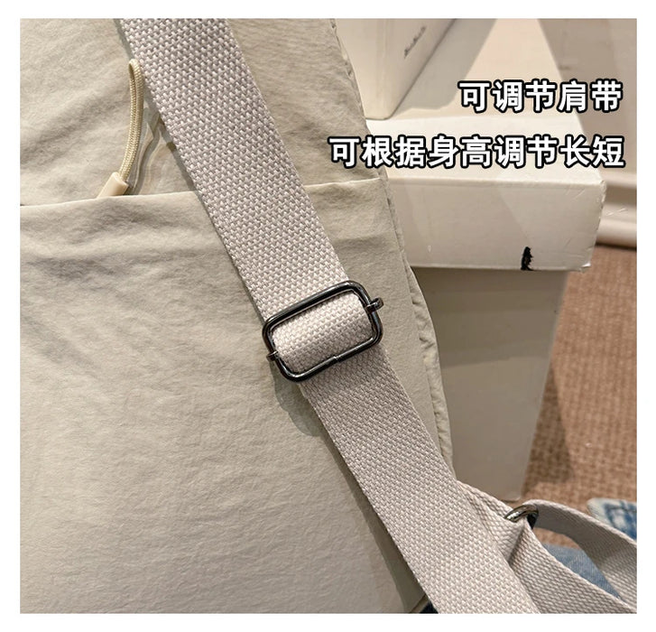 Nylon Zipper 2024 Hot Selling Women's Waist Packs Solid Color Versatile Casual Chest Bag Soft Simple Popular Crossbody Bag Nylon Zipper 2024 Hot Selling Women's Waist Packs Solid Color   Lacatang Shop Lacatang Shop 