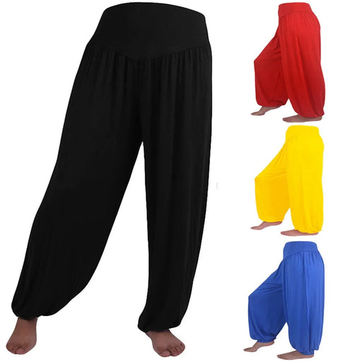 Women’s Elastic Loose Pants Casual Cotton Soft Yoga Sports Dance Pants Skin Friendly Comfortable Pants pantalones de mujer Women’s Elastic Loose Pants Casual Cotton Soft Yoga Sports Dance Pants   Lacatang Shop Lacatang Shop 